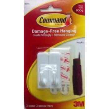 Hook Utility Medium White Pk2 Command