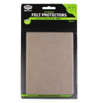 Pad Felt Sheet Beige 114x152mm Pk2