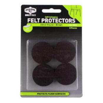 Pad Felt Round Brown 38mm Pk8