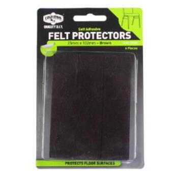 Pad Felt Brown 25x102mm Pk6