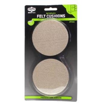 Felt Slider Rnd Cushion Adhesive 89mm Pk