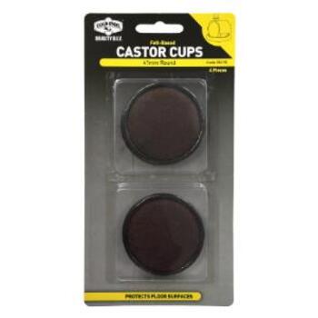 Cup Castor Felt Based 41mm Pk4