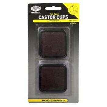 Cup Castor Felt Based 44mm Pk4