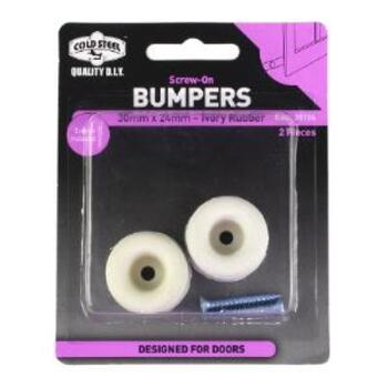 Bumper Rubber Ivory 30x24mm Pk2