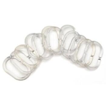 Rings Curtain Shower Clear Pk12