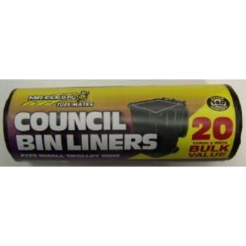 Liners Council Bin 120l Pk20