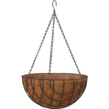 Hanging Basket W Liner 30cm Hammertone