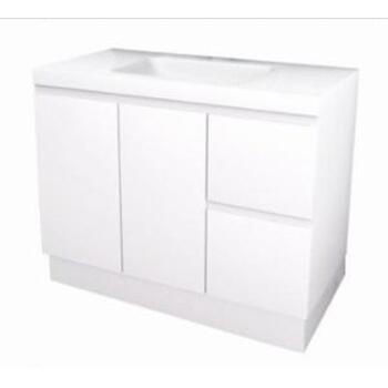 Vanity Rose Wall Hung White 1TH 900mm 1/2