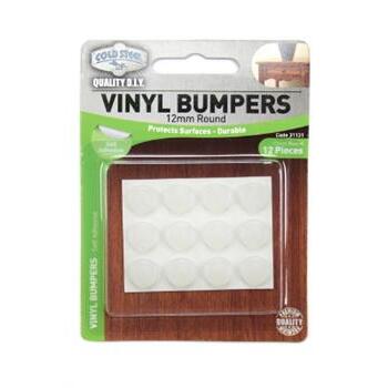 Bumper Opaque Round Clear 13x3mm Pk12