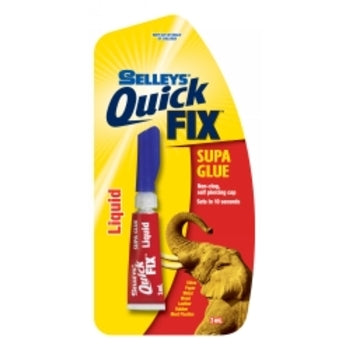 Glue Selleys Supa Glue 3Ml Liquid Quick Fix