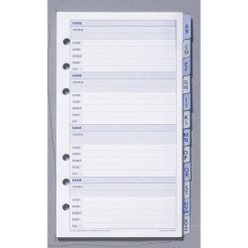 Dayplanner Refill Debden A-Z Tabs 96X172 Pr2001