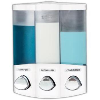 Dispenser Shower 3 Btn White Euro Trio