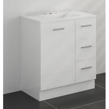 Vanity Cazz White 3TH 750mm