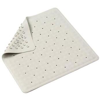 Mat Shower Rubber White 53x53cm