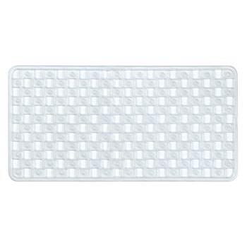 Bath Mat PVC Clear 77x39cm