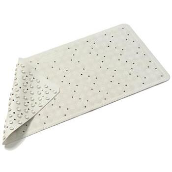 Mat Bath Rubber White 34x74cm