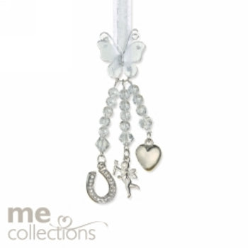 Sp- Wedding Charm Me Miniature Silver & Diamante