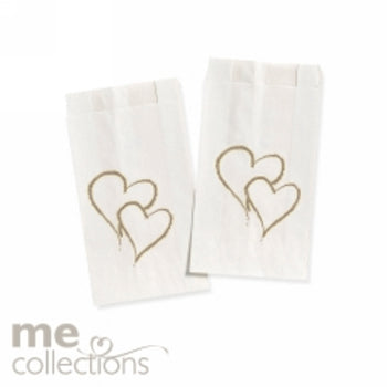 Wedding Cake Bags Me Twin Hearts Gold