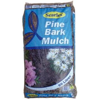 Mulch Pine Bark Chips 60l