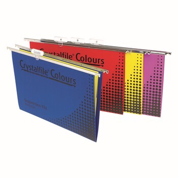 Sp- Suspension File Crystalfile Twinlock Rainbow Pk25