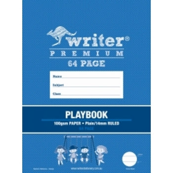 Sp- Playbook Writer Premium 330X240Mm Plain 1 Side/14Mm Ruled 64Pg Swings