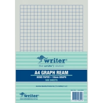 Exam Paper Writer A4 10Mm Graph Portrait Ruled 1 Side 500 Sht