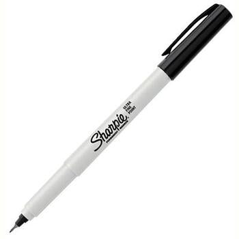 Marker Permanent Sharpie 0.3Mm Ultra Fine Black Pk2