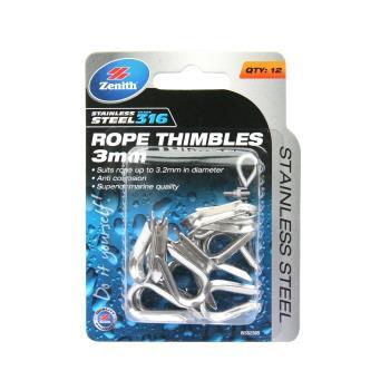 Thimble Rope/Cable Ss 3mm Pk12