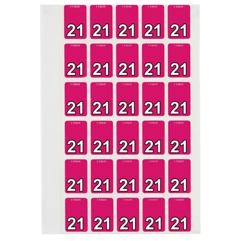 Sp- Labels Colour Coding Avery 20X30Mm 21 Top Tab Magenta Pk150