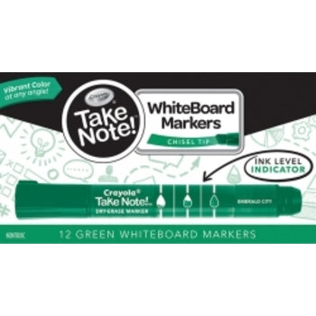 Sp- Marker Whiteboard Crayola Take Note Green Pk12