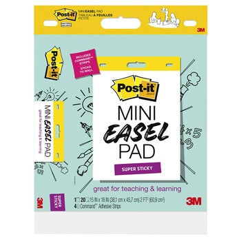 Sp- Easel Pad Post-It 381X457Mm 577Ss White 20 Sheets/Pad