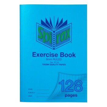 Sp- Exercise Book Spirax A4 8Mm P110 128Pg