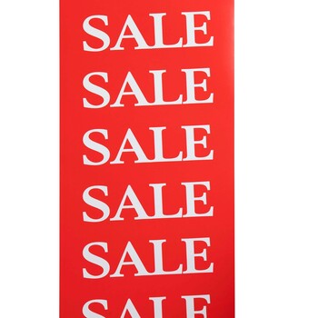 Banner Sign Quikstik 300X1000Mm Sale Vertical