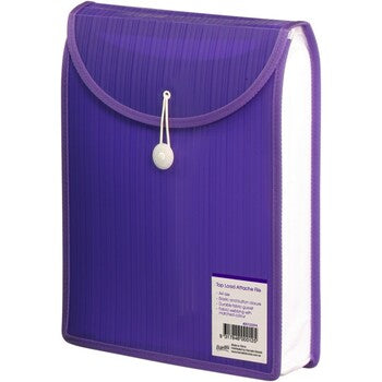 File Attache Bantex A4 Top Opening Violet