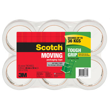 Tape Packaging Scotch 48Mmx50M 3500-6-Au Tough Grip Moving Pk6