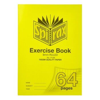 Sp- Exercise Book Spirax A4 P106 8Mm 64Pg