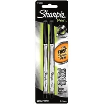 Sp- Pen Fineliner Sharpie Black Pk2