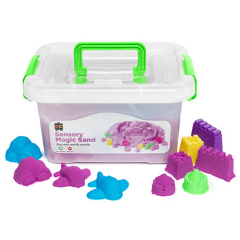 Sensory Sand Ec 2Kg Magic Purple With 18 Moulds
