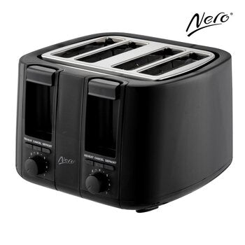 Toaster Nero 4 Slice Black