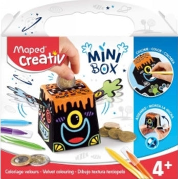 Sp-Craft Maped Creativ Velvet Colouring Mini Money Box