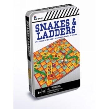 Board Game Tin Classic Snakes And Ladders