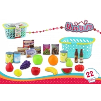 Toy Play Set Food Shopping 22 Pieces