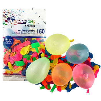 Balloons Alpen Waterbomb Asst Col 150'S