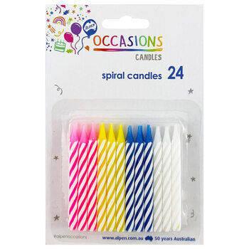 Candles Alpen Birthday (No Holders) Pk24