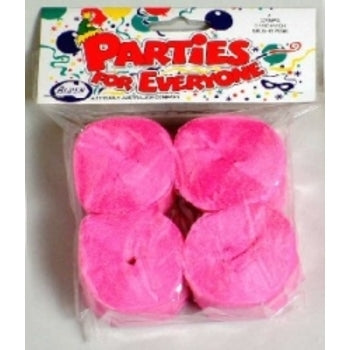 Streamers Crepe Alpen P4 Bright Pink