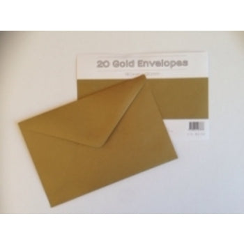 Envelope Ozcorp C6 Gold Pk20