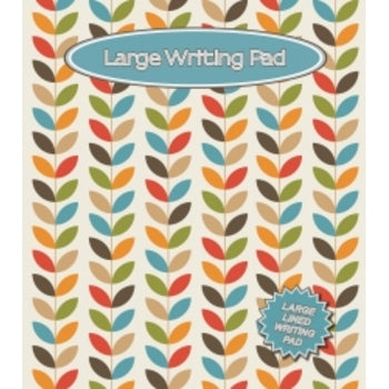 Writing Pad Ozcorp Large Pad Leaves Pattern 50 Sheets