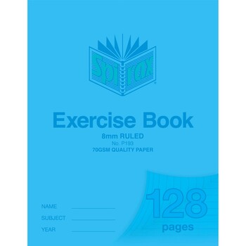 Sp- Exercise Book Spirax 225Mm X 175Mm 8Mm P193 128Page