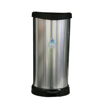 Bin Pedal Silver Black 40L Queen