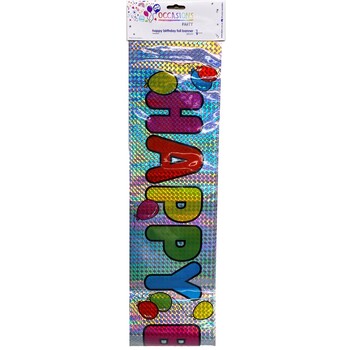 Banner Alpen Foil Happy Birthday